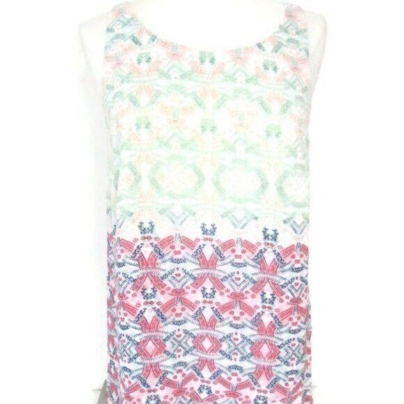 CAbi Heart of CAbi 250 Mosaic Print Layered Tank Medium - Picture 3 of 7